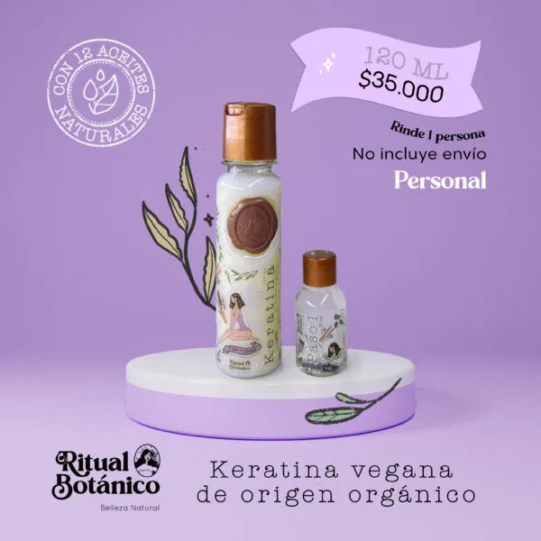 KERATINA RITUAL BOTÁNICO 120 ML NUEVO MÉTODO FLEXIBLE ORIGINAL
