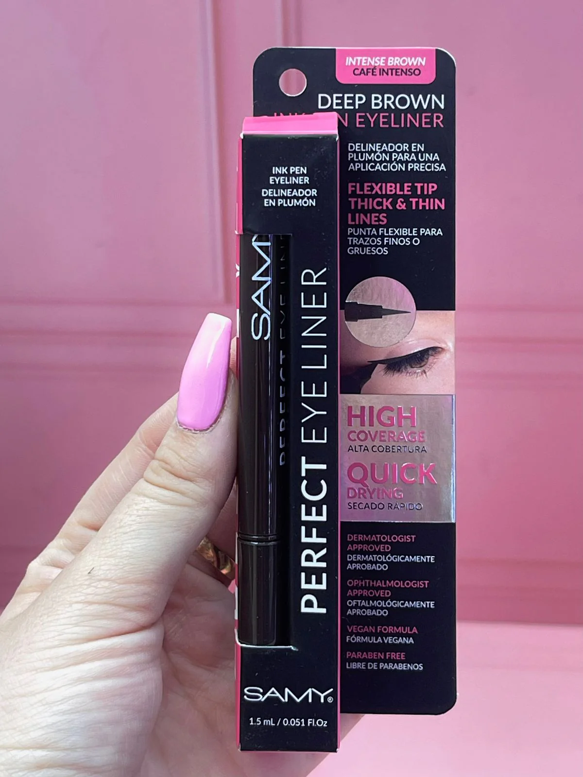 DELINEADOR EN PLUMÓN CAFÉ OSCURO  SAMY