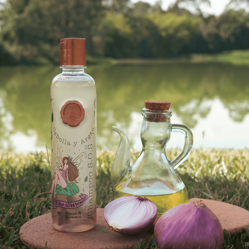SHAMPOO SOS CON CEBOLLA Y ARGÁN RITUAL BOTÁNICO