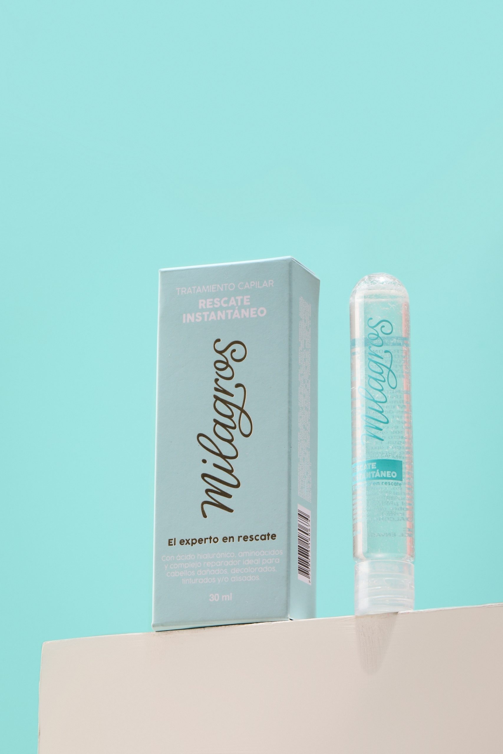 AMPOLLETA AZUL TRATAMIENTO CAPILAR RESCATE INSTANTÁNEO MILAGROS