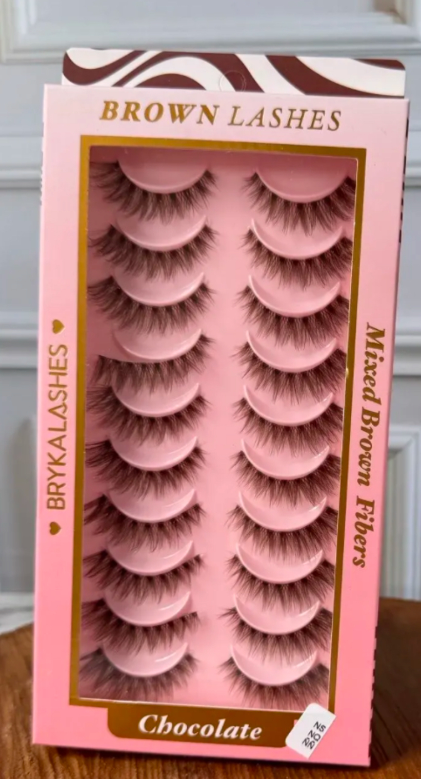 PESTAÑAS CHOCOLATE X10 BRYKALASHES 