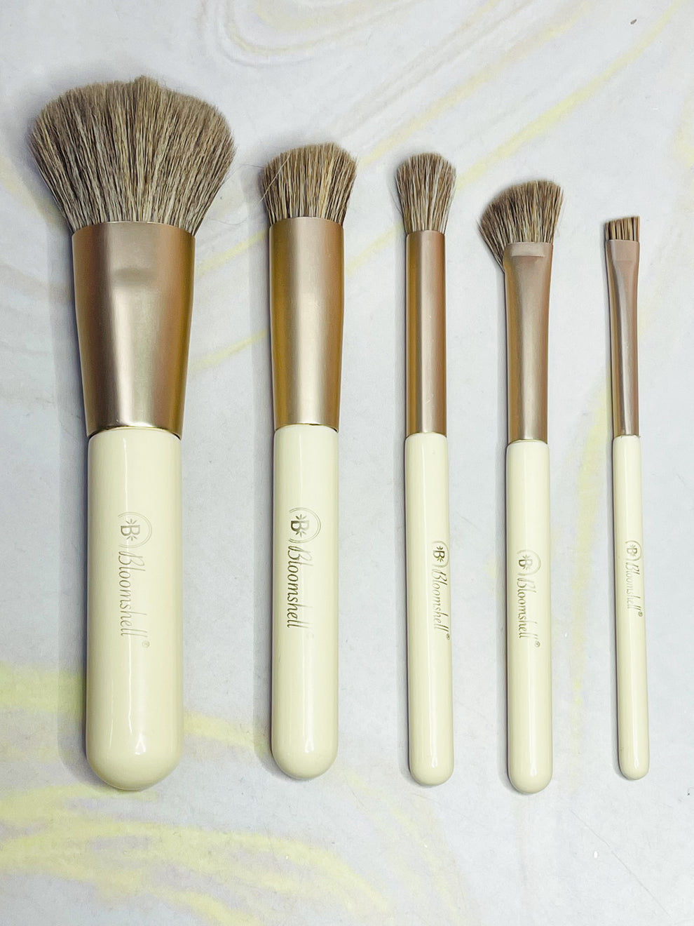 KIT DE BROCHAS BLOOM PETITE ×5 BLOOMSHELL